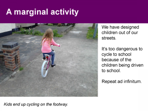 A marginal activity: Designing children out of our streets