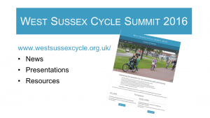 West Sussex Cycle Summit 2016